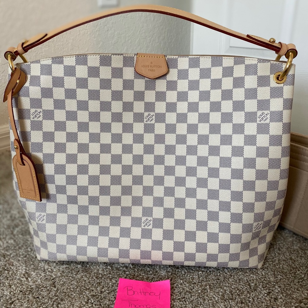 SOLD! Louis Vuitton Graceful MM Beige Interior